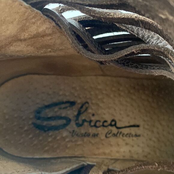 Sbicca Boots Jeronimo Brown Leather Ankle Western Booties Women’s Size 7 - Picture 6 of 12